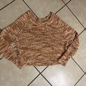 Chunky Knit Women's Sweater - Brown Mix
